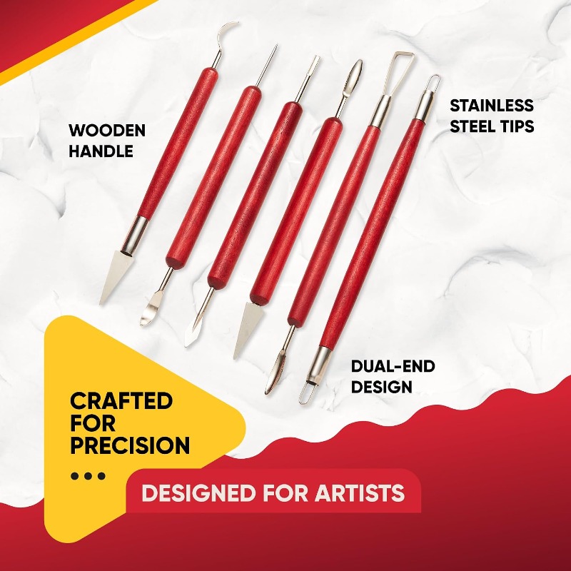 Wood Chisel Set - Set di 6 utensili per modellare